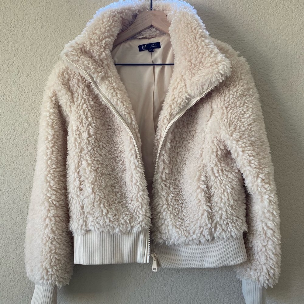 Zara TRF Teddy Jacket S